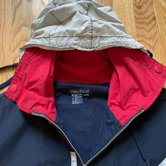 NWT Vtg 90’s NAUTICA Mens Jacket Sailing Gear Windbreaker Cape Cod Topsail Sz XL - Picture 5 of 14